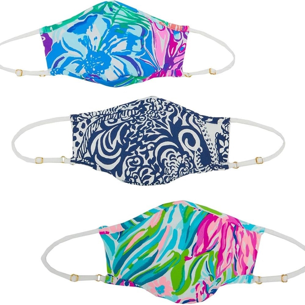 Lilly Pulitzer Set of 3 Face Masks